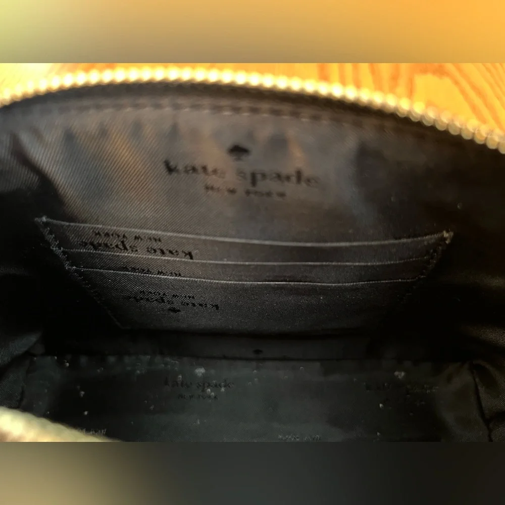 Kate Spade Black Sparkle Dome Crossbody Bag